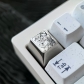 1U Titanium Alloy Artisan Keycaps Precision Pointillism for Mechanical Keyboard -Leisurely Asuka